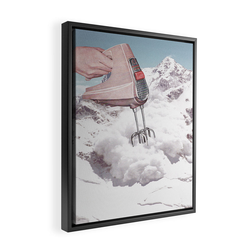 Doris Whisker II P - Avalanche Whipped Cream Mountain Framed Canvas Print Gallery Image 2