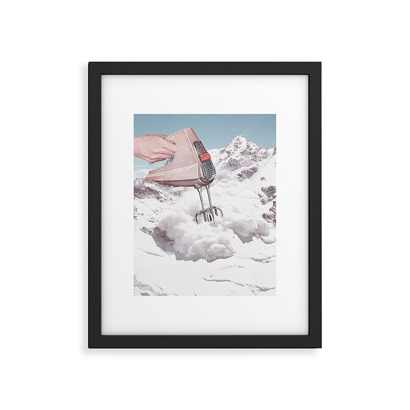 Doris Whisker II P - Avalanche Whipped Cream Mountain Framed Art Print Gallery Image 5