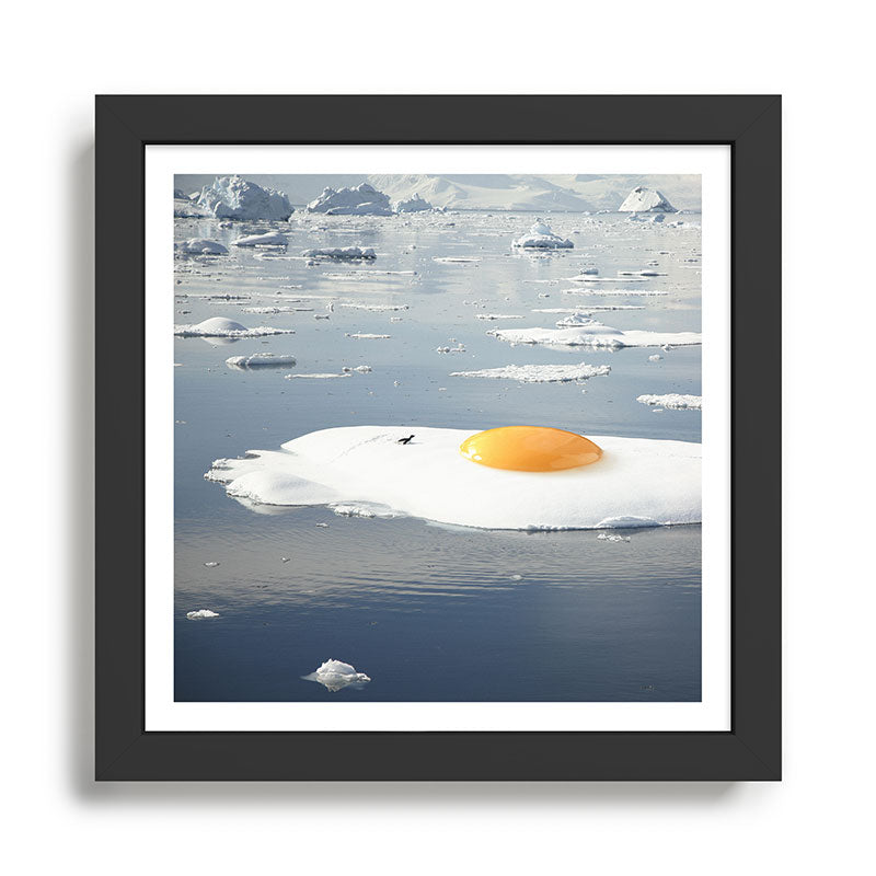 Egg-berg - Arctic Egg Sunny Side Up Framed Art Print Gallery Image 1