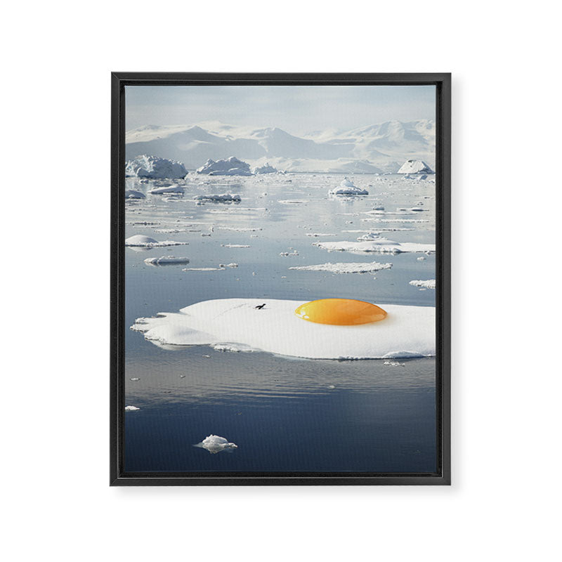 Egg-berg II - Arctic Egg Sunny Side Up Framed Canvas Print Gallery Image 6
