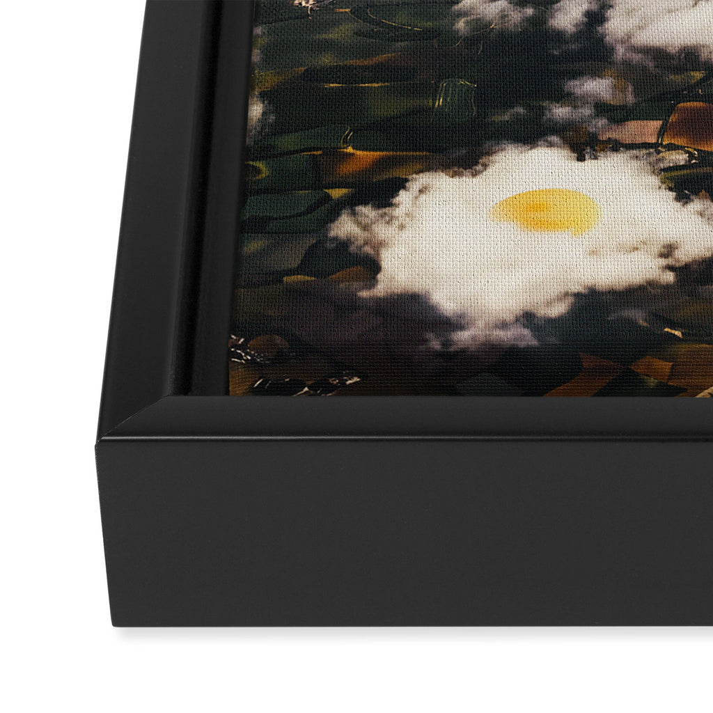 Eggy Clouds II - Sunny side up clouds Framed Canvas Print Gallery Image 3