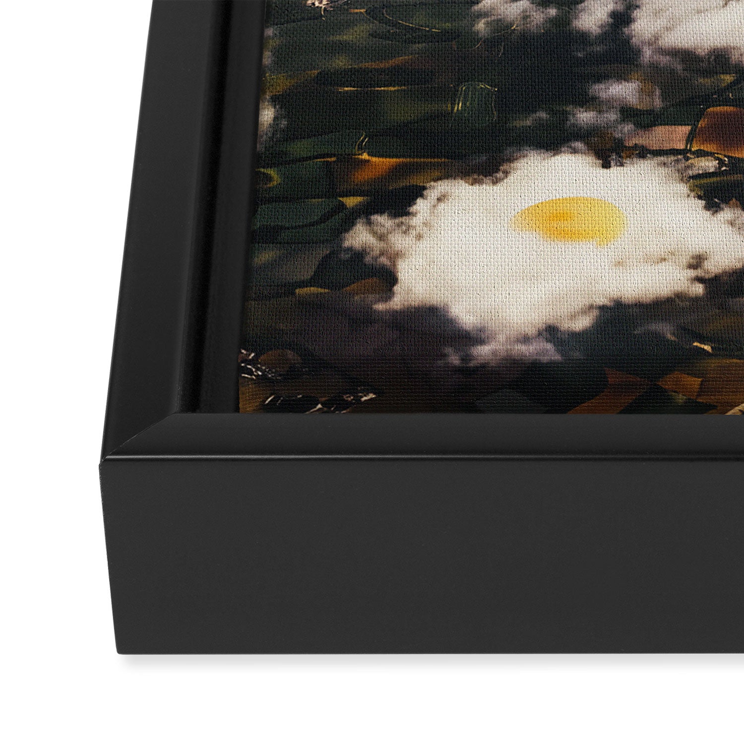 Eggy Clouds II - Sunny side up clouds Framed Canvas Print Gallery Image 3