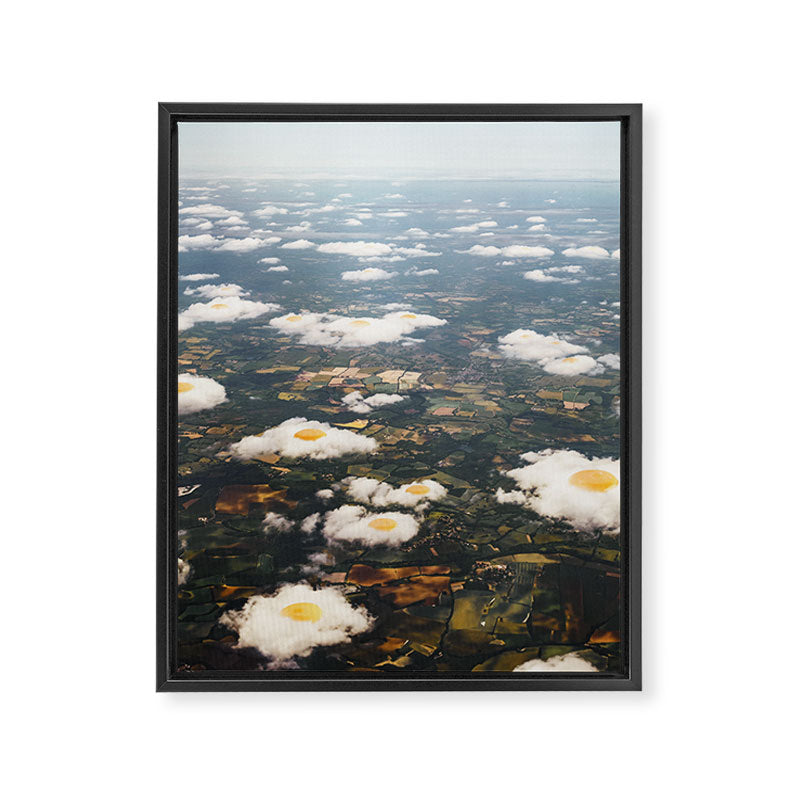 Eggy Clouds II - Sunny side up clouds Framed Canvas Print Gallery Image 6