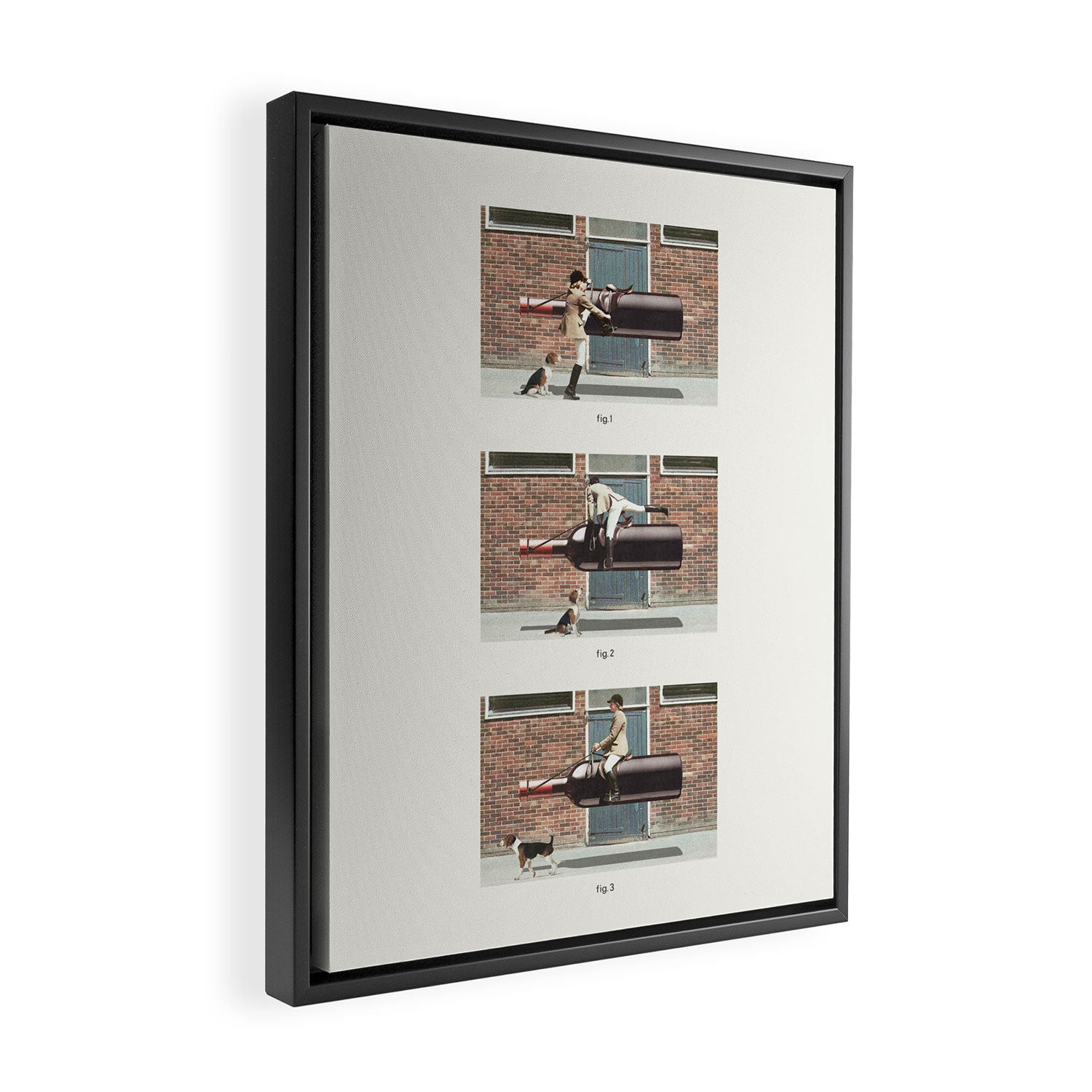 Eqwine Ride - A Wine Mount Framed Canvas Print Gallery Image 2