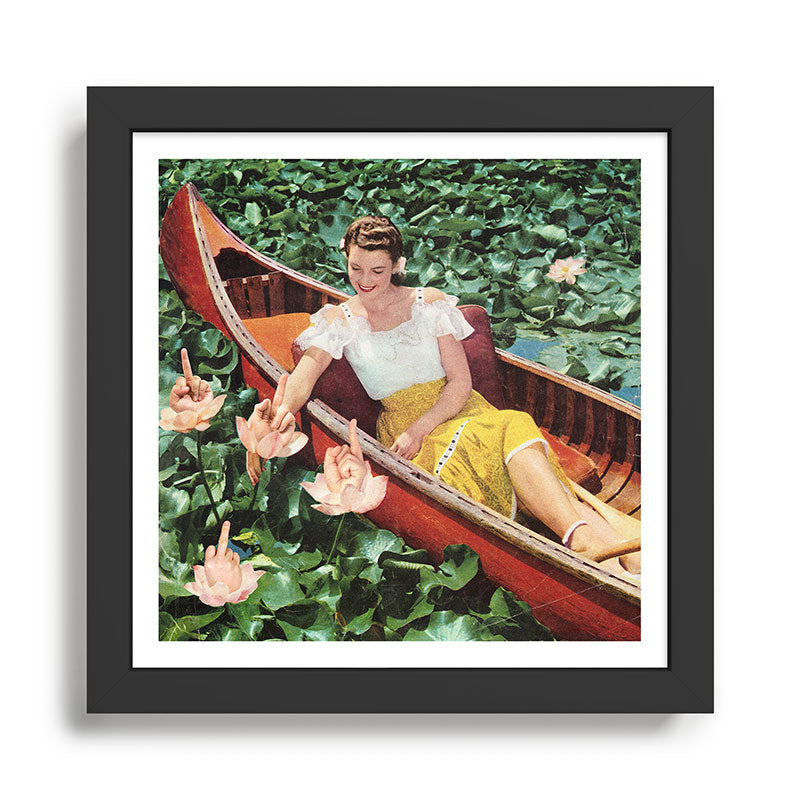 Fingers for Lily - Middle finger lilies Framed Art Print Gallery Image 1