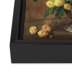 Flower Cats - Botanical cat arrangement Framed Canvas Print Gallery Image 3