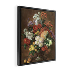 Flower Cats - Botanical cat arrangement Framed Canvas Print Gallery Image 2