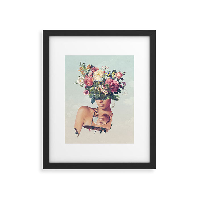 Flower-ism - Bouquet Pot Head Framed Art Print Gallery Image 1