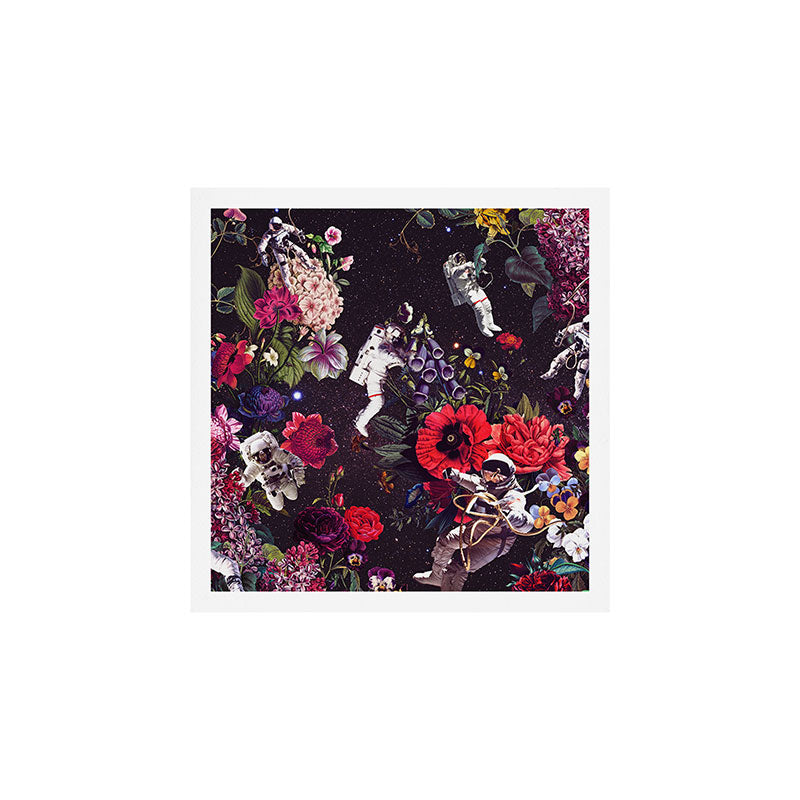 Flowers and Astronauts - Space Art Print Gallery Image 1