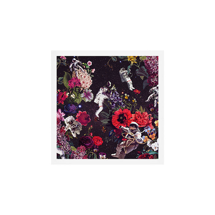 Flowers and Astronauts - Space Art Print Gallery Image 1