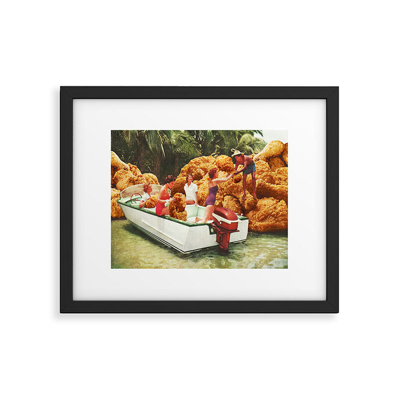 Fried chicken drive-thru - Takeaway Junk Food Framed Art Print Gallery Image 5