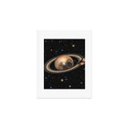 Galactic DJ II - Saturn Disco Ball Art Print Gallery Image 1
