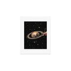 Galactic DJ II - Saturn Disco Ball P Art Print Gallery Image 1