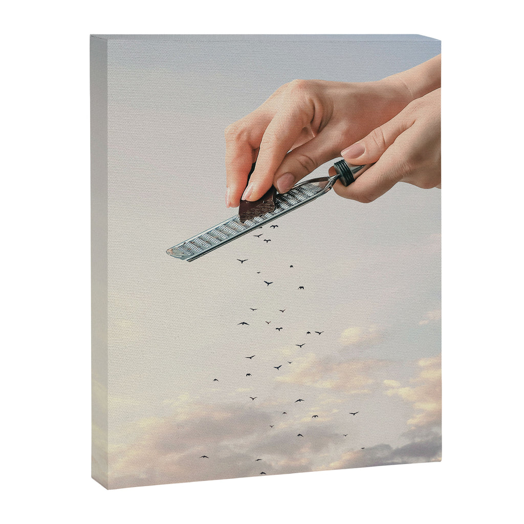 Garnished Flock - Flying Chocolate Birds Canvas Print Gallery Image 8