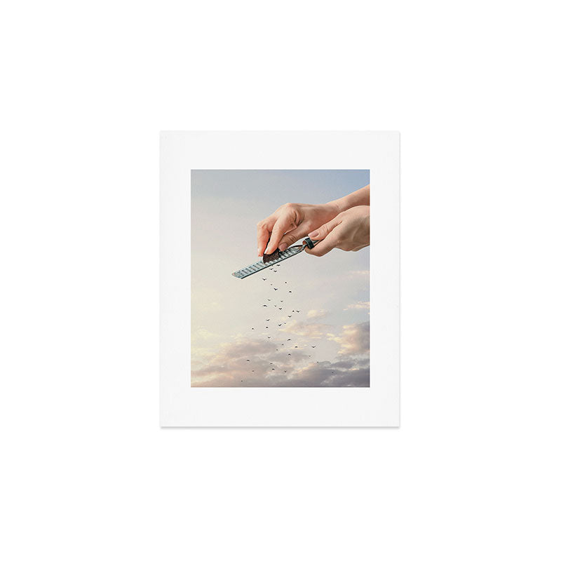 Garnished Flock - Flying Chocolate Birds Art Print Gallery Image 1