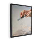 Garnished Flock - Flying Chocolate Birds Framed Canvas Print Gallery Image 2
