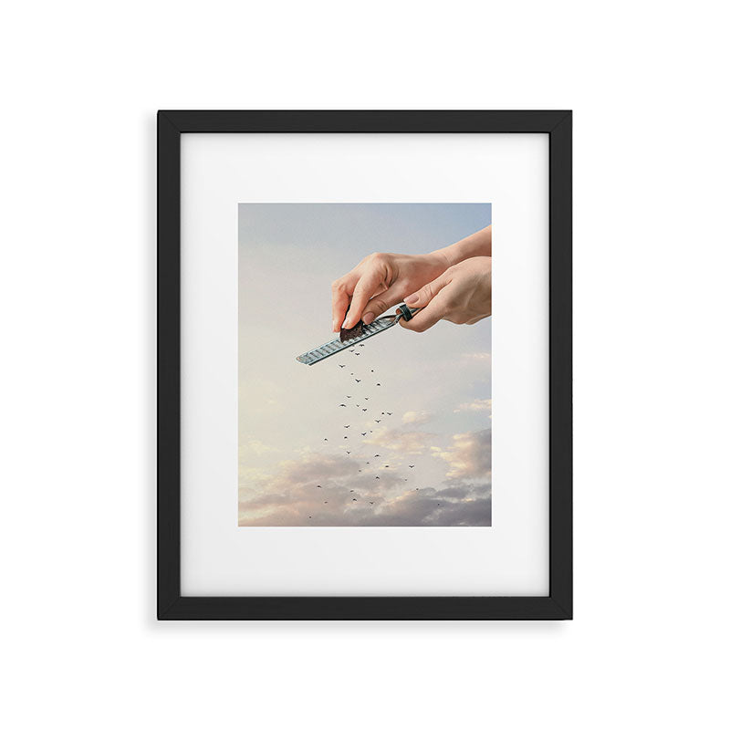 Garnished Flock - Flying Chocolate Birds Framed Art Print Gallery Image 6