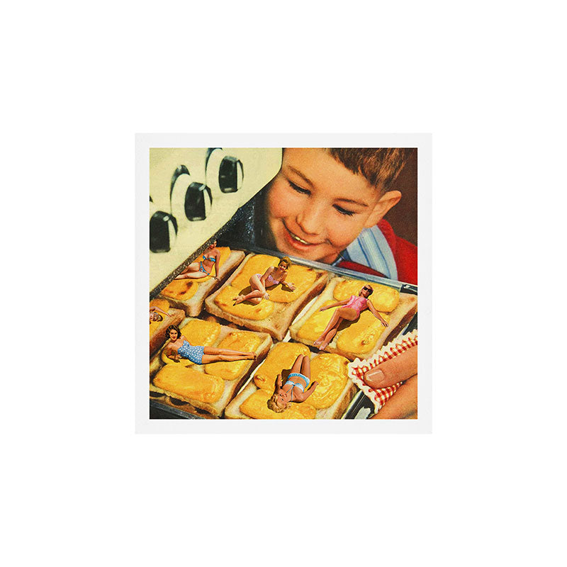 Girls on toast - Grilled Cheese Tan Art Print Gallery Image 1