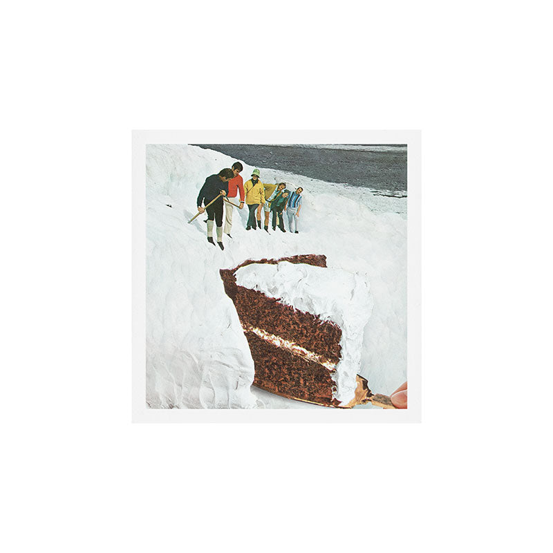 Glacier Calving Cake - Dessert Snow Mountain Art Print Gallery Image 1