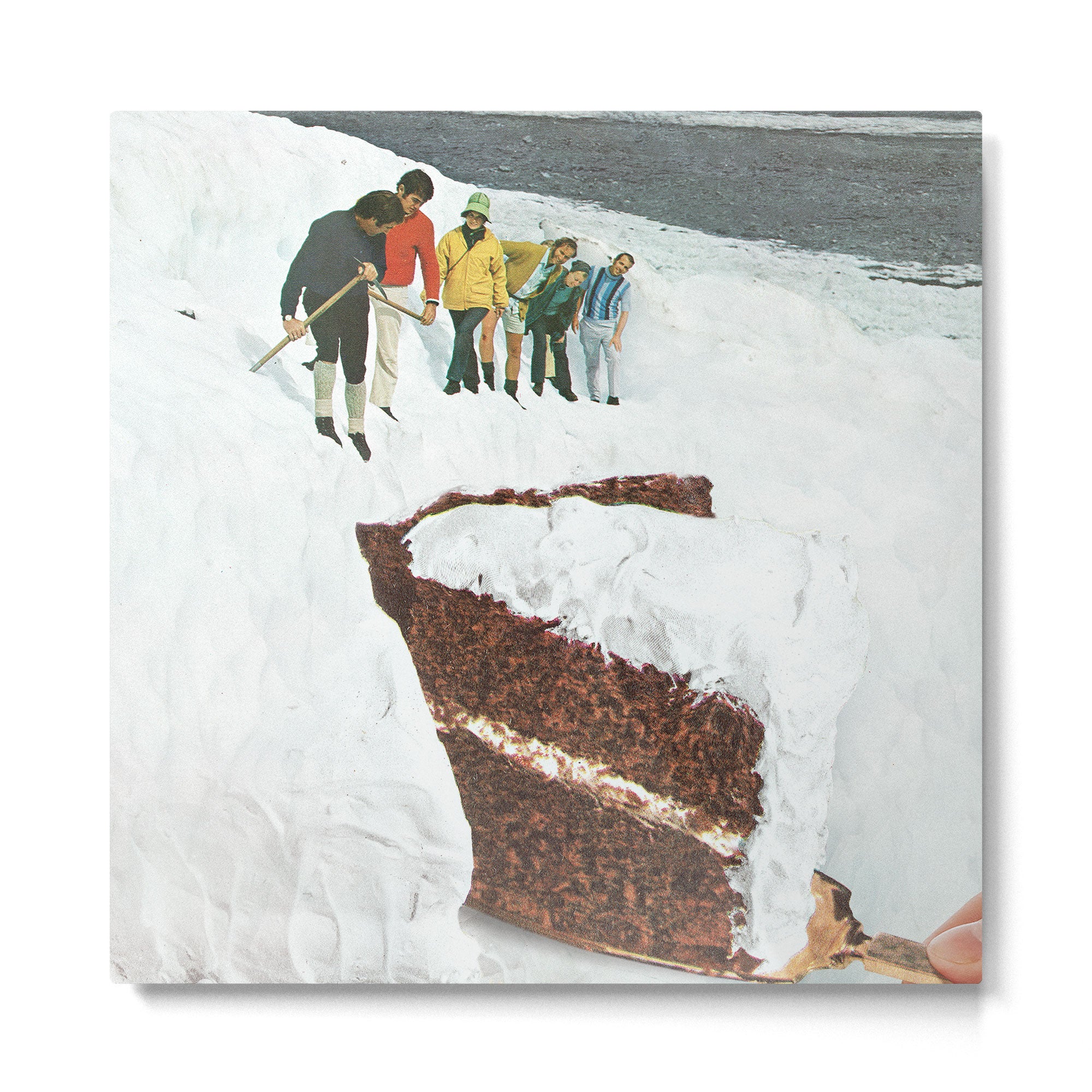Glacier Calving Cake - Dessert Snow Mountain Metal Print Gallery Image 2