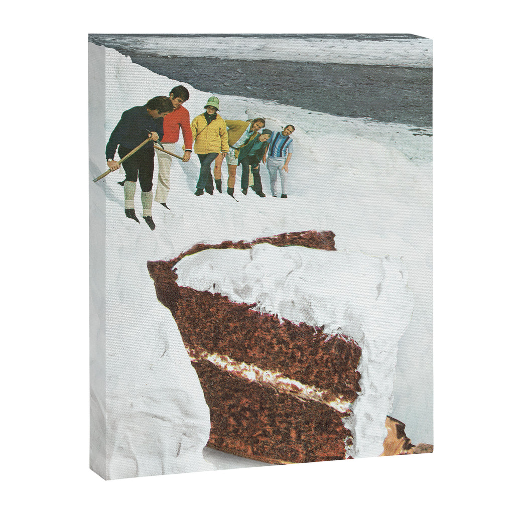 Glacier Calving Cake II - Dessert Snow Mountain Canvas Print Gallery Image 6