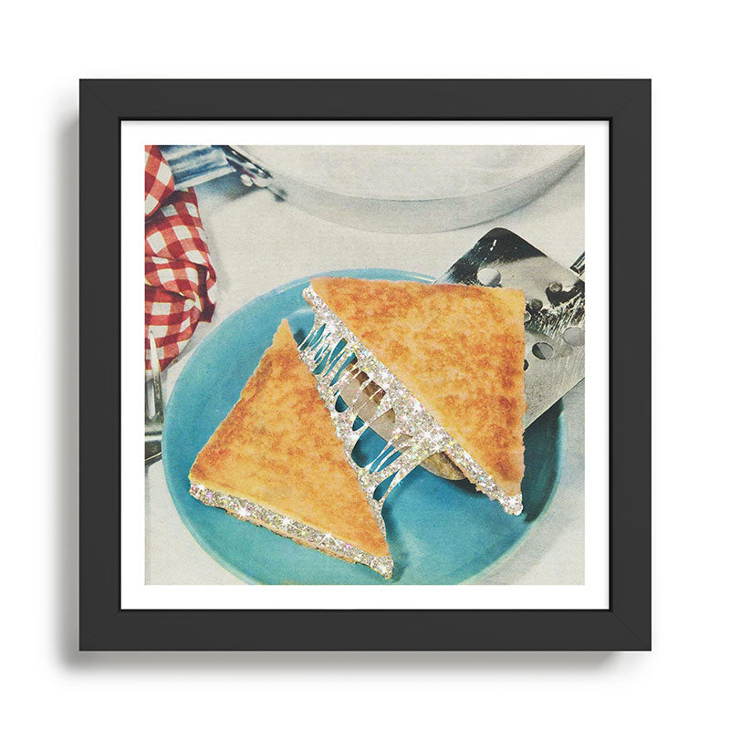 Grilled Glitter Sandwich - Eat Fashionably Framed Art Print Gallery Image 1