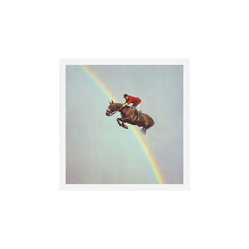 Horse over rainbow Art Print Gallery Image 1