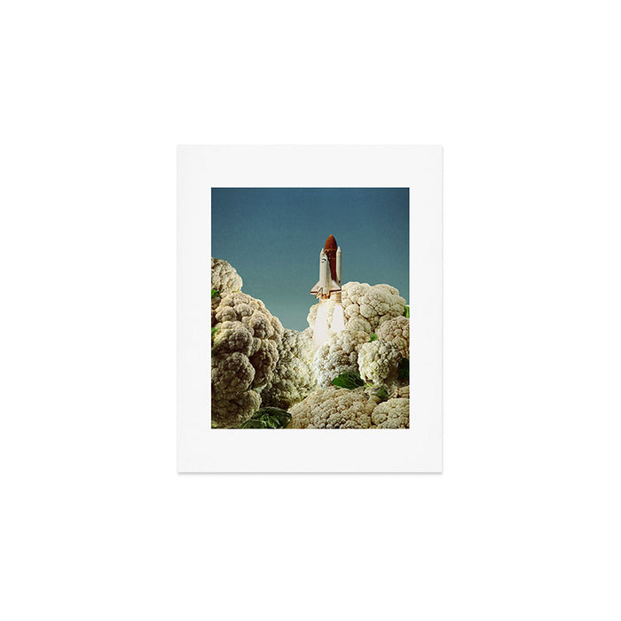 Houston we have cauliflower II - Rocket take-off Art Print Gallery Image 1