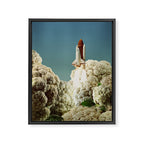 Houston we have cauliflower II - Rocket take-off Framed Canvas Print Gallery Image 6