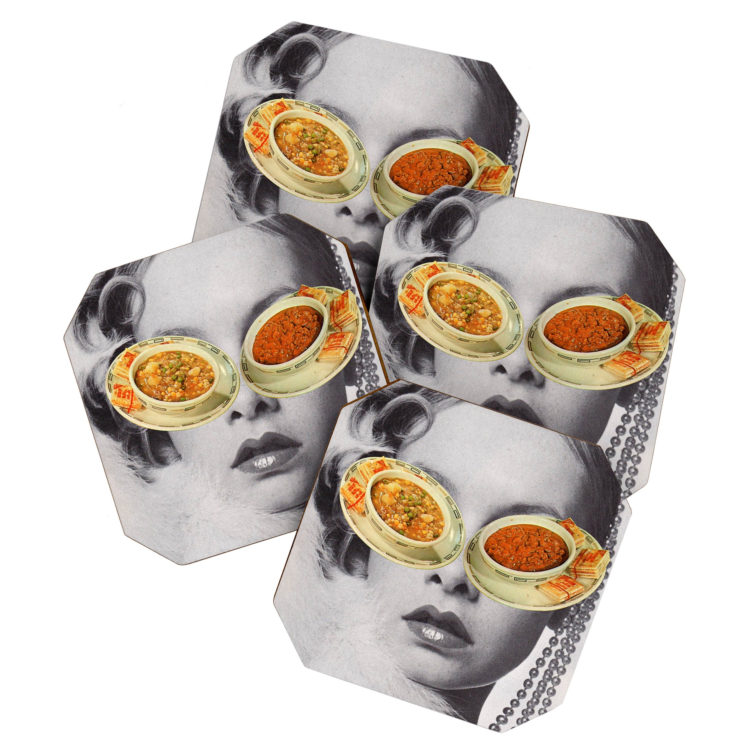 Hungry Eyes - Soup Sunglasses Coaster Gallery Image 1