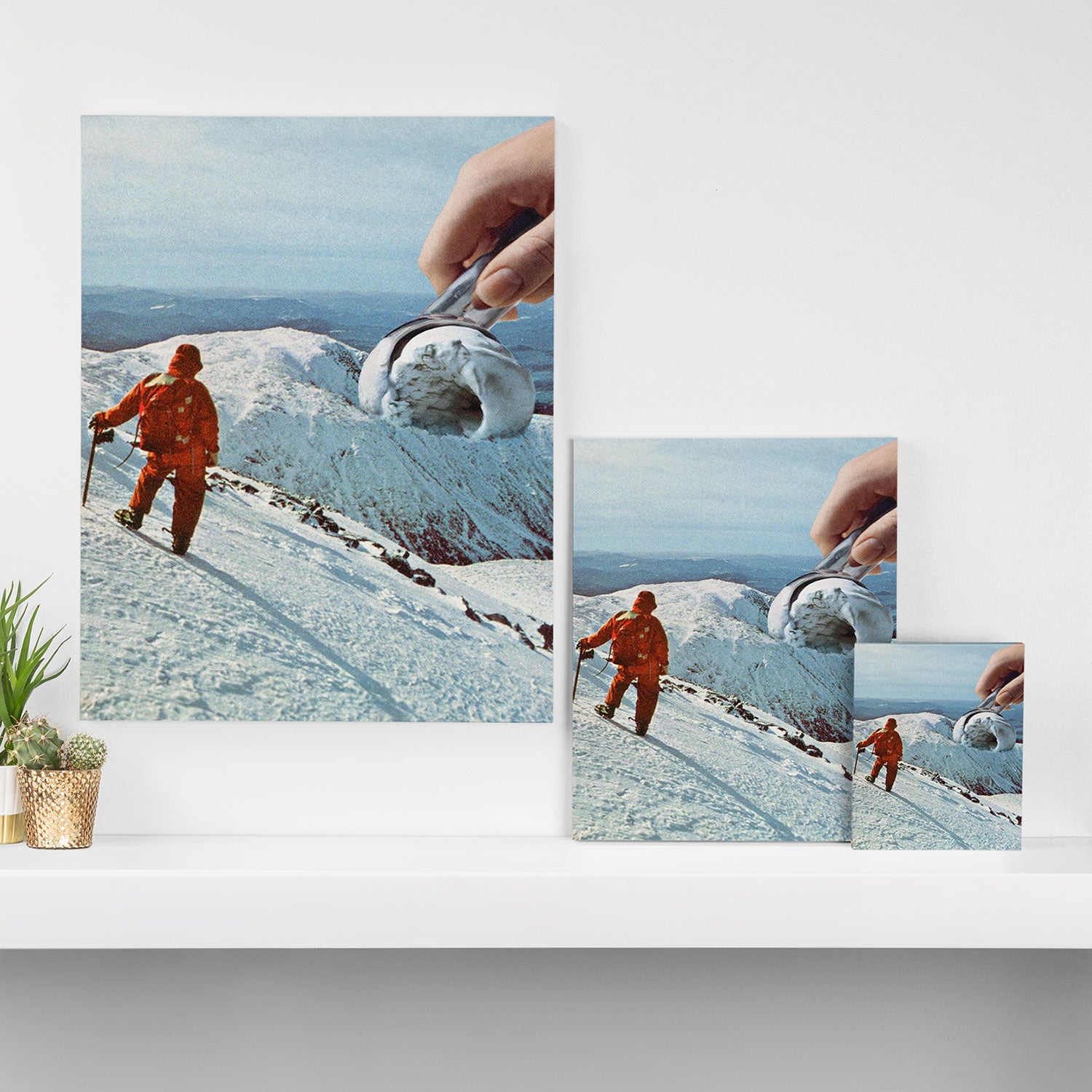 Ice Cream Mountain II - Cookies & Cream Canvas Print Gallery Image 3