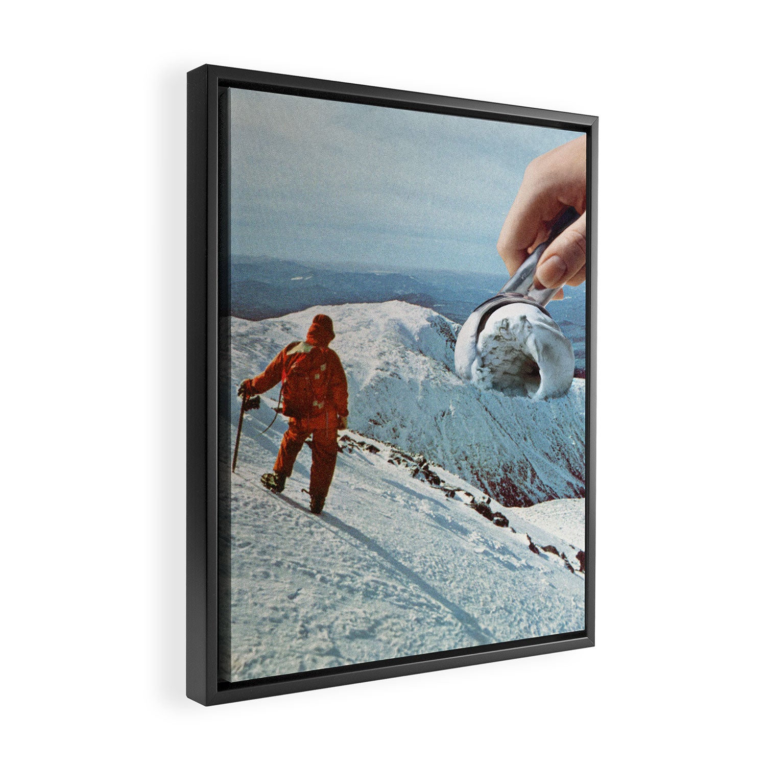 Ice Cream Mountain II - Cookies & Cream Framed Canvas Print Gallery Image 2