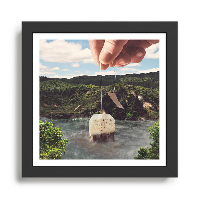 Lake afternoon tea II - Teabag Framed Art Print Gallery Image 1
