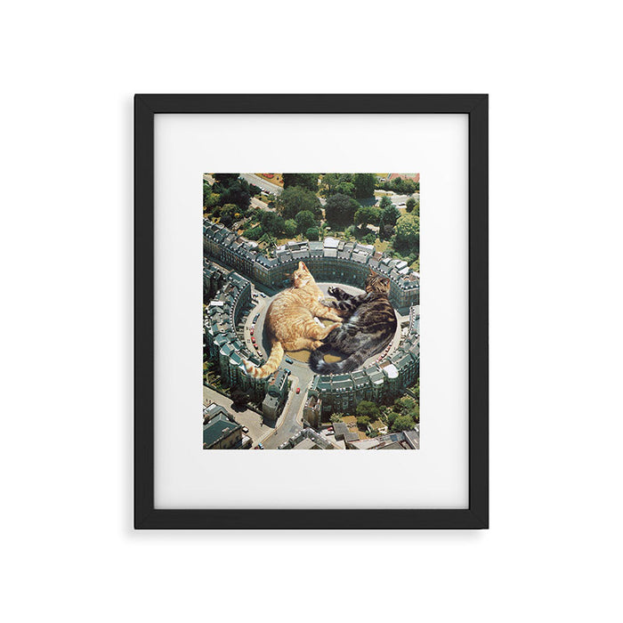 Lazy Cats Roundabout  Framed Art Print Gallery Image 1
