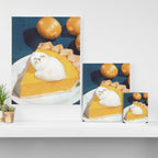 Lemon Meow Pie - Cat Meringue Canvas Print Gallery Image 3