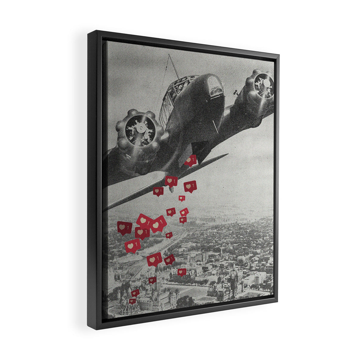 Likes Away Framed Canvas Print Gallery Image 2