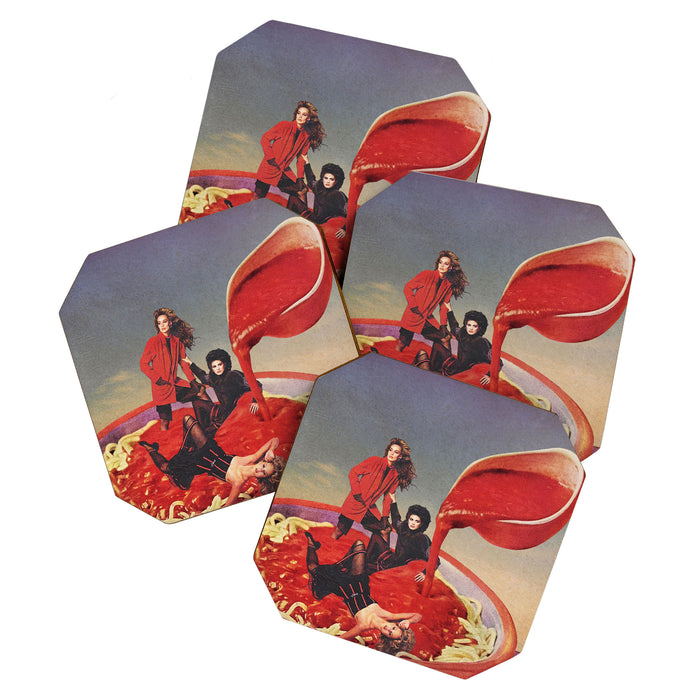 Mamma Mia - Spaghetti Tomato Sauce  Coaster Gallery Image 1