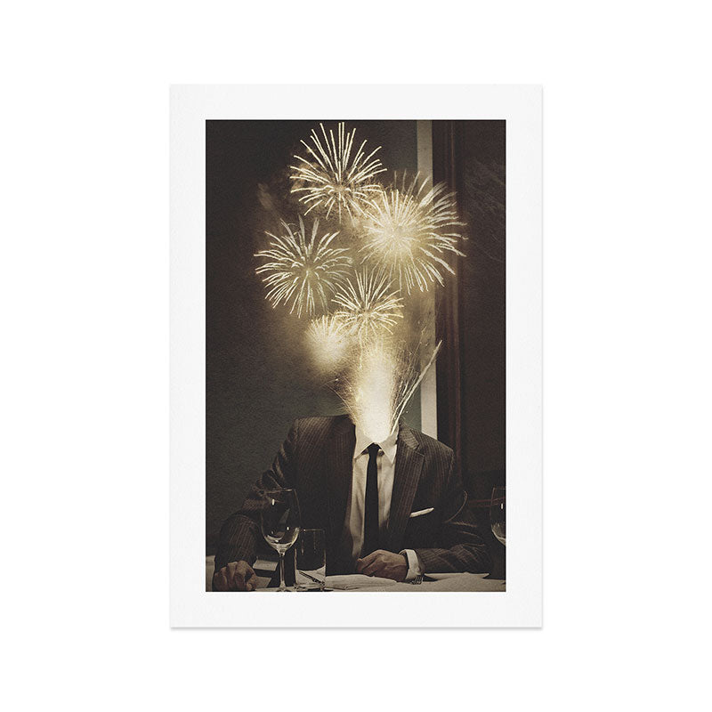 Maximum Big Surprise - Fireworks Head Art Print Gallery Image 1