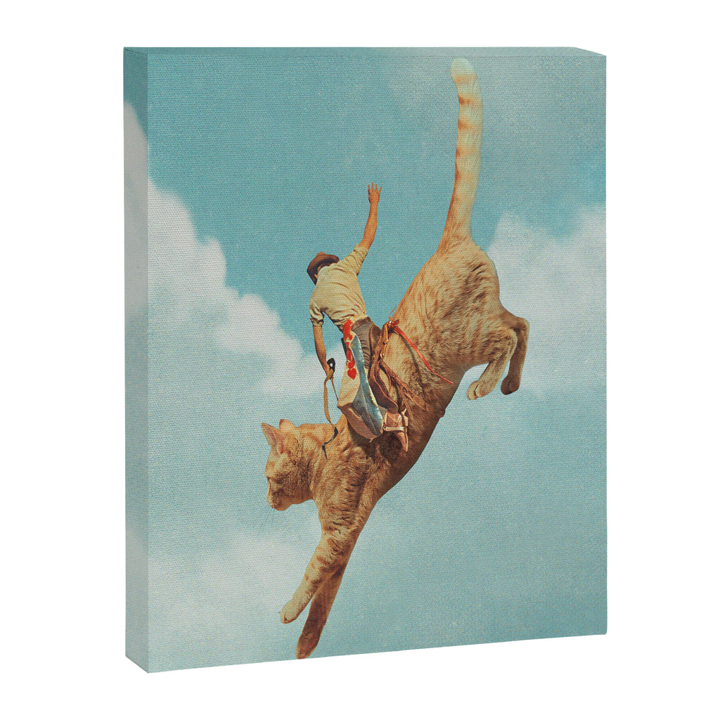 Meehaw - Rodeo Cat Bronc Canvas Print Gallery Image 8