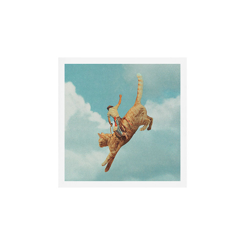 Meehaw - Rodeo Cat Bronc Art Print Gallery Image 1