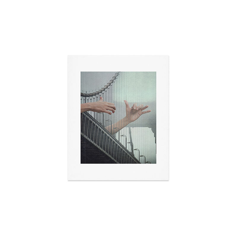Melodic Bridge - Harp Art Print Gallery Image 1