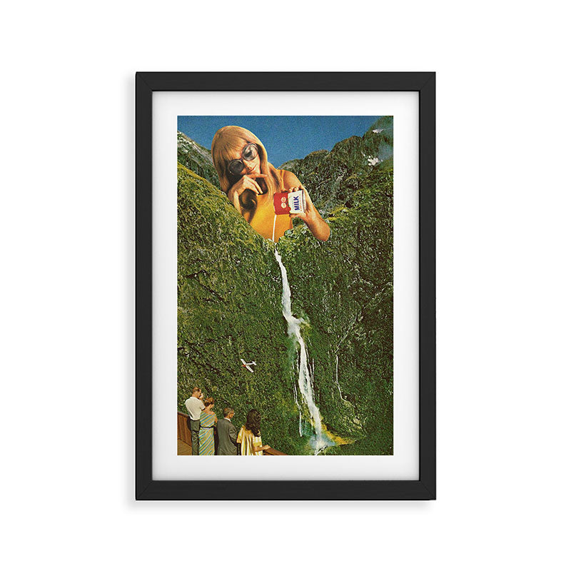 Milky Falls Framed Art Print Gallery Image 2