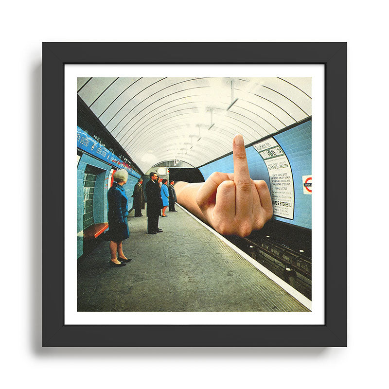 Monday Mood - Mind the finger Framed Art Print Gallery Image 1