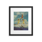 On Evil Beach - Shark Attack Framed Art Print Gallery Image 6