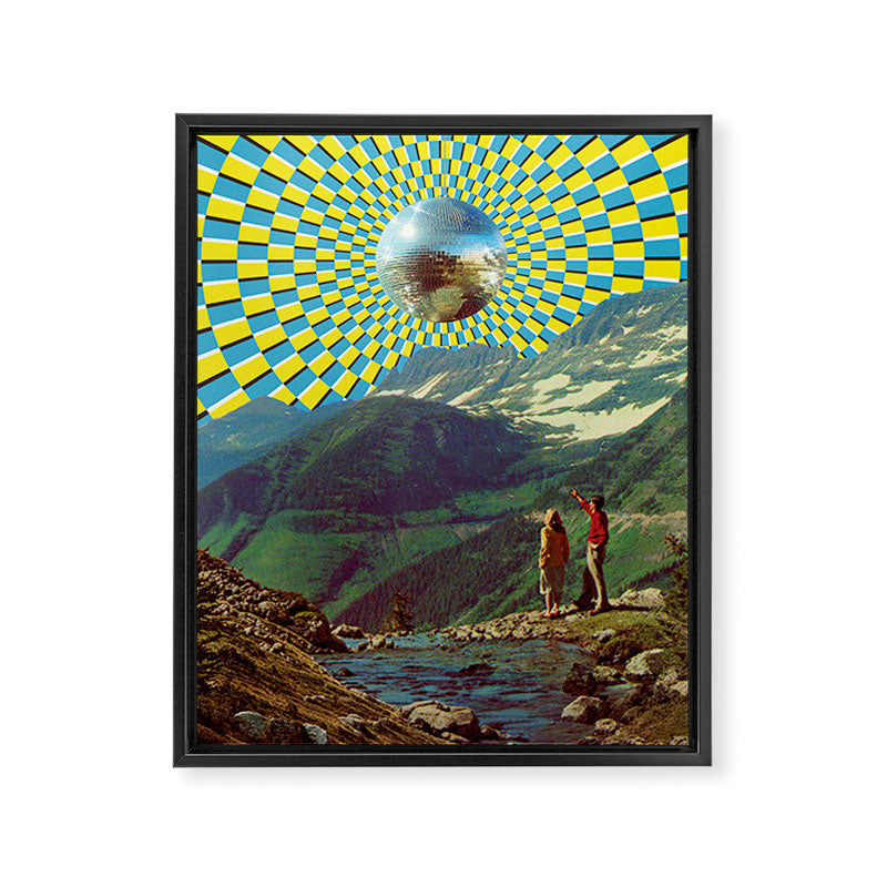 Peak Disco Boogie v2 Framed Canvas Print Gallery Image 8