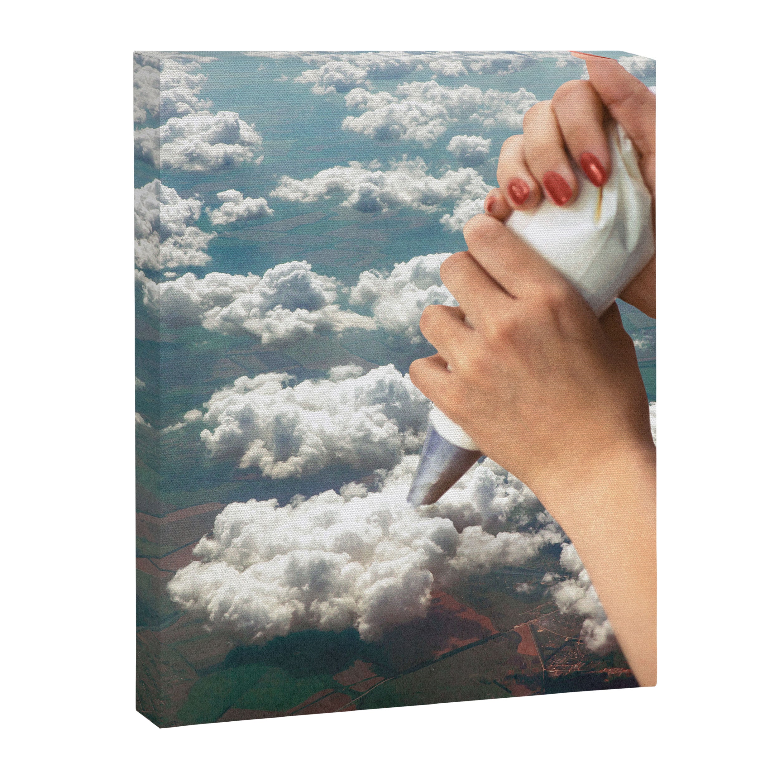 Piping Clouds II - Whipped Cream Canvas Print Gallery Image 6