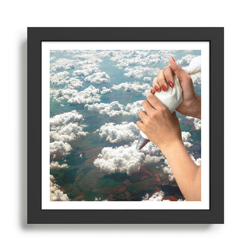 Piping Clouds - Whipped Cream Framed Art Print Gallery Image 1