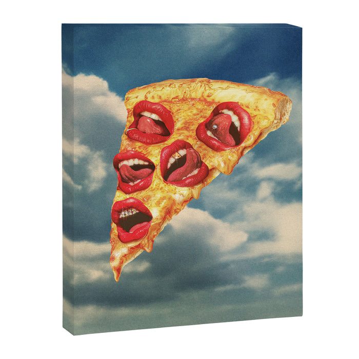 Pizza Euphoria - Pepperoni and Cheese Canvas Print Gallery Image 1