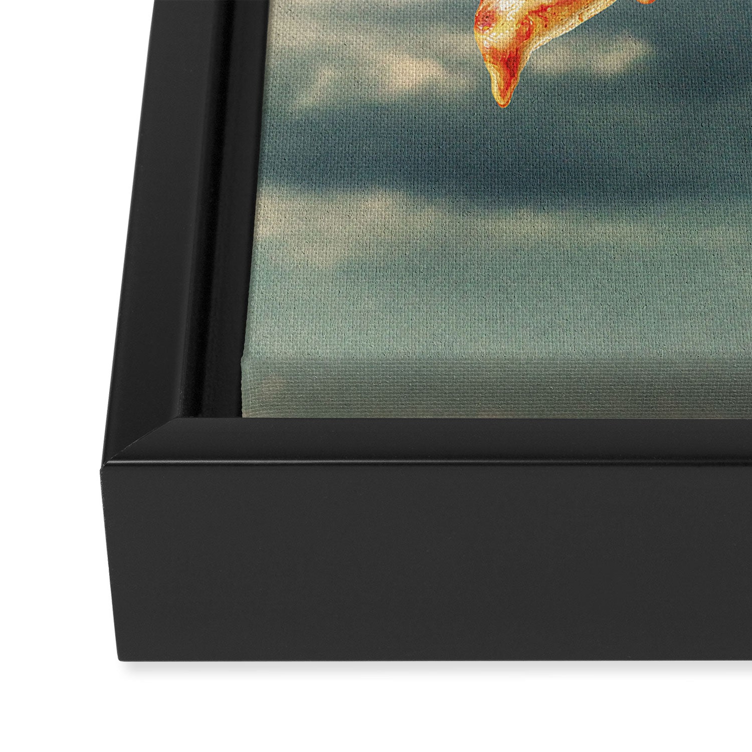 Pizza Euphoria - Pepperoni and Cheese Framed Canvas Print Gallery Image 3