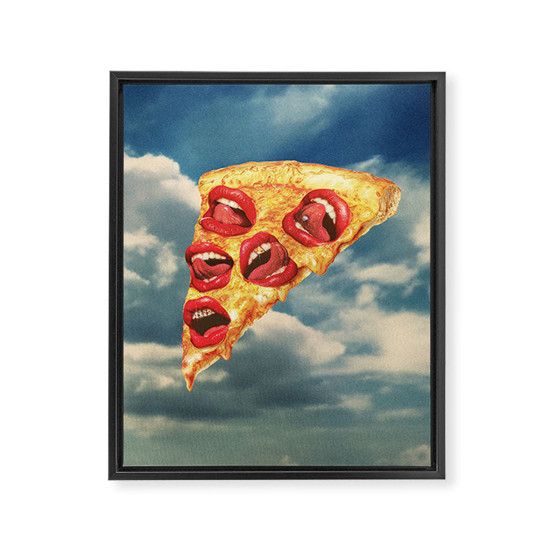 Pizza Euphoria - Pepperoni and Cheese Framed Canvas Print Gallery Image 6
